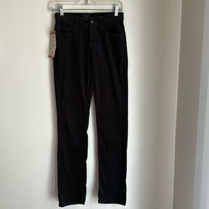 Mavi Women Molly Straight leg corduroy black classic pants jeans size 25 NWT!